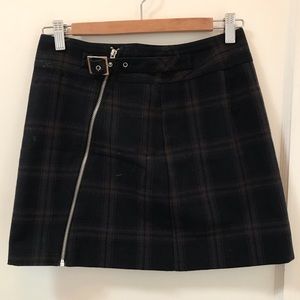 Topshop plaid mini skirt